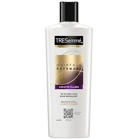 Tresemme Hair Fall Defence Conditioner 190 Ml, With Keratin, Hair Fall Control And Longer, Stronger Hair -Deep Conditions Damaged Hair For Men & Women