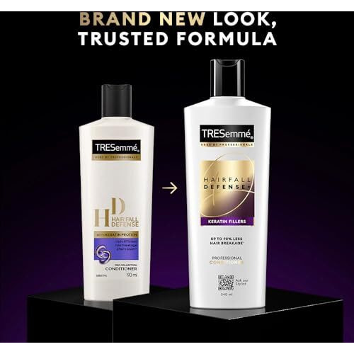 Tresemme Hair Fall Defence Conditioner 190 Ml, With Keratin, Hair Fall Control And Longer, Stronger Hair -Deep Conditions Damaged Hair For Men & Women