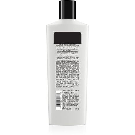 Tresemme Keratin Smooth Conditioner 190 Ml, With Keratin & Argan Oil For Straight, Shiny Hair - Nourishes Dry Hair & Controls Frizz, For Men & Women