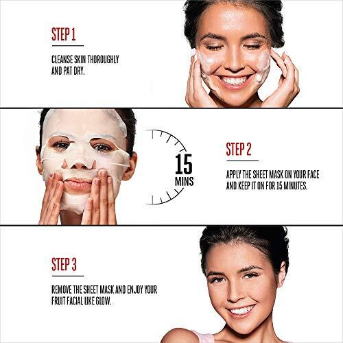 Lakm Blush & Glow Strawberry Sheet Mask, 25 Ml