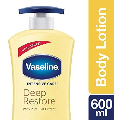 Vaseline Non Greasy, Long Lasting Moisturisation Intensive Care Deep Moisture Body Lotion For Healthy, Glowing Skin For Dry Skin- 600 Ml