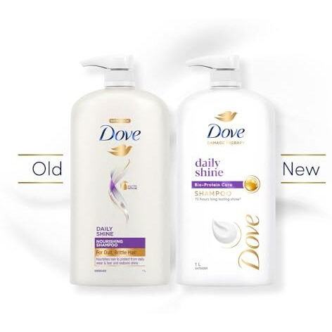Dove Daily Shine Shampoo For Dull Hair, 1 Ltr