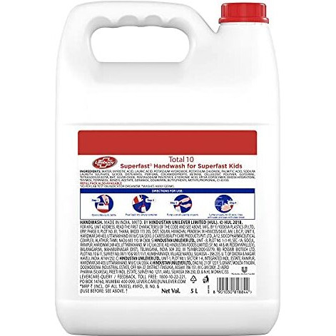 Lifebuoy Germ Protection Total Pro Plus Liquid Handwash Refill Canister, 5L | Kills 99.9% Germs | Liquid Handwash Fights Bacteria & Viruses