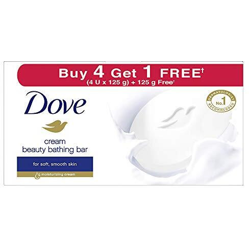 Dove Cream Beauty Bathing Bar (Pack Of 5) 125G Each For 24 Hour Nourished Skin With  Moisturising Cream And Nutrient Serum