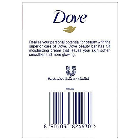 Dove Cream Beauty Bathing Bar (Pack Of 5) 125G Each For 24 Hour Nourished Skin With  Moisturising Cream And Nutrient Serum