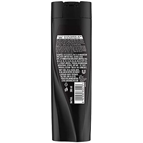 Sunsilk Stunning Black Shine Shampoo, With Amla+Oil, Pearl Protein & Vitamin E For Long Lasting Shine, 360 Ml