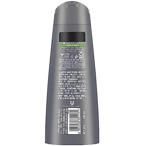 Dove Men+Care Fresh & Clean 2In1 Shampoo+Conditioner, 340 Ml