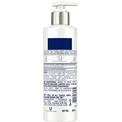 Dove Hair Therapy Dry Scalp Care Moisturizing Conditioner, Sulphate Free, No Parabens & Dyes, With Niacinamide, 380 Ml