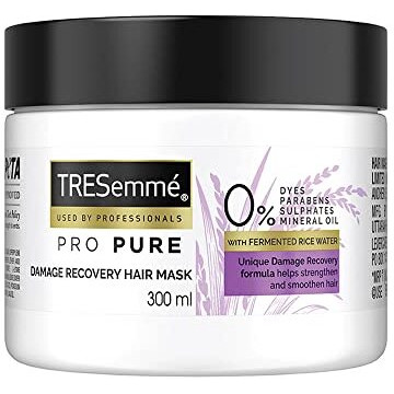 Tresemme Pro Pure Damage Recovery Mask, With Fermented Rice Water, Sulphate Free & Paraben Free, For Damaged Hair, 300 Millilitre, Sunflower