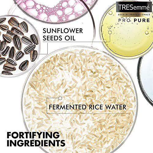 Tresemme Pro Pure Damage Recovery Mask, With Fermented Rice Water, Sulphate Free & Paraben Free, For Damaged Hair, 300 Millilitre, Sunflower