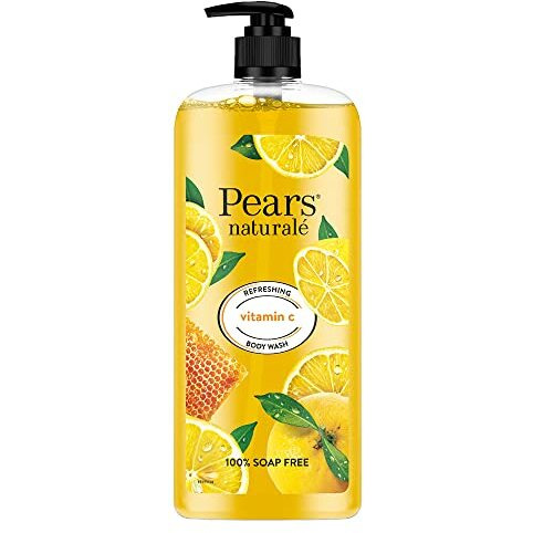 Pears Naturale Refreshing Vitamin C Body Wash With Natural Yuzu Lemon, Vitamin C & Honey Extract | For Refreshed & Radiant Skin| 750 Ml