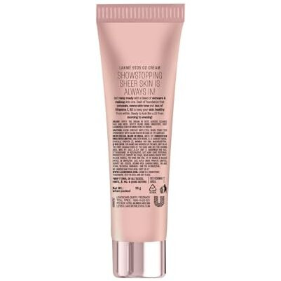 Lakm Cc Cream With Spf30 Pa++ - Caramel |Enriched With 3% Niacinamide | Conceals Dark Spots| Brightens Skin |Lightweight Moisturizer + Foundation 30G