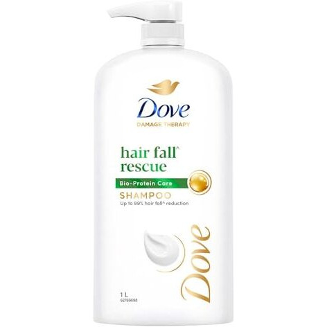 Dove Hair Fall Rescue Shampoo 1 Litre + Conditioner 175Ml, Combo | For Thicker Hair | Enriched With Nutrilock Actives