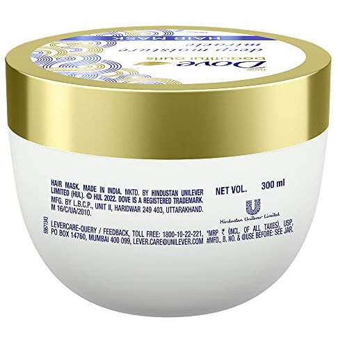 Dove Beautiful Curls Deep Moisture Miracle Floral Fragrance Hair Mask For Curly Hair 300 Millilitre