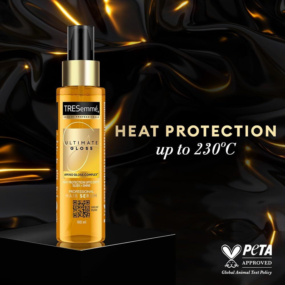 Tresemme Gloss Ultimate Ultra Shine Hair Serum 50Ml With Macadamia Oil & Vitamin E, For Super Shiny Finish