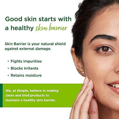 Simple Kind To Skin Moisturising Facial Wash 150 Ml For Normal To Dry Skin | 100% Soap-Free Gentle Cleanser For Women & Men
