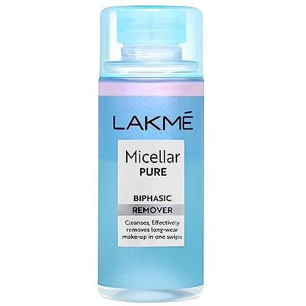 Lakm Biphasic Micellar Face Cleansing Water 100Ml | Removes Waterproof Makeup | Oil And Water Formula