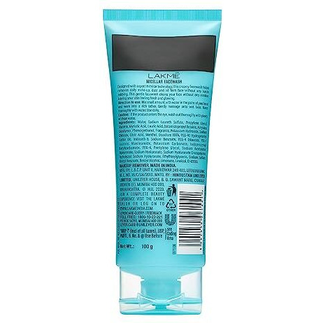 Lakm Micellar Pure Facewash For Deep Pore Cleanse 100G
