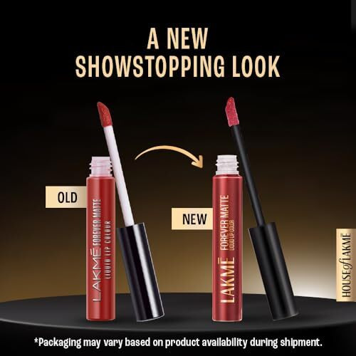 Lakm Forever Matte Liquid Lip, 16Hr Lipstick, Lightweight & Transferproof - Nude Latte 5.6Ml