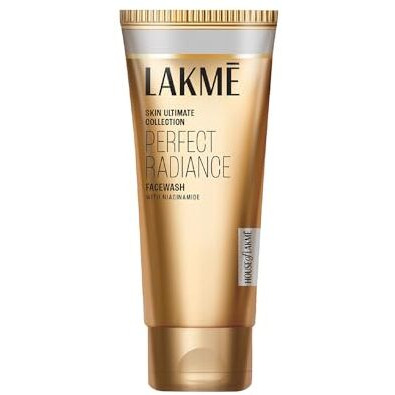 Lakm Perfect Radiance Brightening Facewash With 98% Pure Niacinamide Complex | For Glowing Skin With Glycerin | Known To Reduce Pigmentation | 100Gm