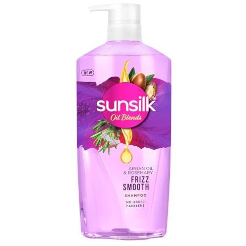 Sunsilk Argan Oil & Rosemary Frizz Smooth Oil Blends Shampoo | For Frizzy Hair | With No Added Parabens | 700 Ml