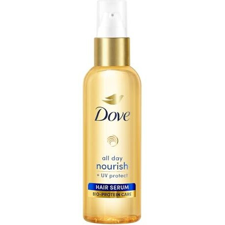 Dove All Day Nourish + Uv Protect Hair Serum For All Hair Types With Bio Protein Care 48Ml