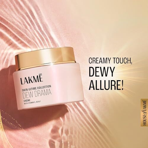 Lakm Dew Drama Gel Cream, Pro-Ceramides, Vit E + Vit B + Vit F 50G