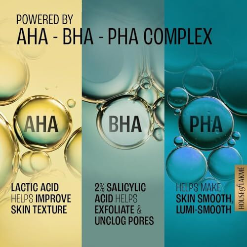 Lakm Lumi Smooth Aha+Bha+Pha+B3 Cream To Exfoliate & Unclog Pores 50G
