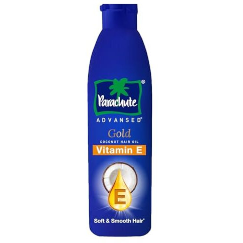 Parachute Advansed Gold Vitamin E Coconut Hair Oil| Long & Soft Hair | For All Hair Type| No Paraben & Silicones| 300Ml