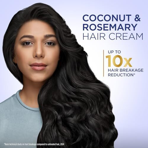 Parachute Advansed Coconut & Rosemary Hair Cream 210Ml | Anti  Hairfall | 10X Hair Breakage Reduction | 2X Smoother, Softer Hair | Leave-In Hair Cream | Pre Wash Hair Cream | For Men & Women