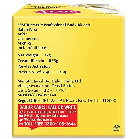 Dabur Fem Turmeric Body Bleach, 1 Kg