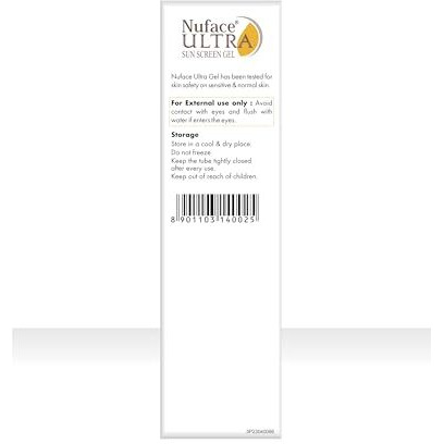 Nu Face Ultra Sunscreen Spf 40+ Gel, Oil Free, Water Resistant, Matte Finish Effect, Uva & Uvb Protection, Pa+++