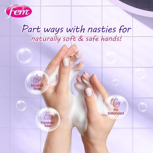 Dabur Fem Floral Bouquet Soft & Safe Handwash - 1500 Ml | Enriched With Goodness Of Coconut Milk & Vitamin E | Long Lasting Fragrance