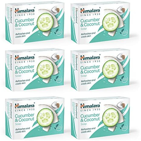 Himalaya Herbals Cucumber And Coconut Soap, 125G (Pack Of 6)