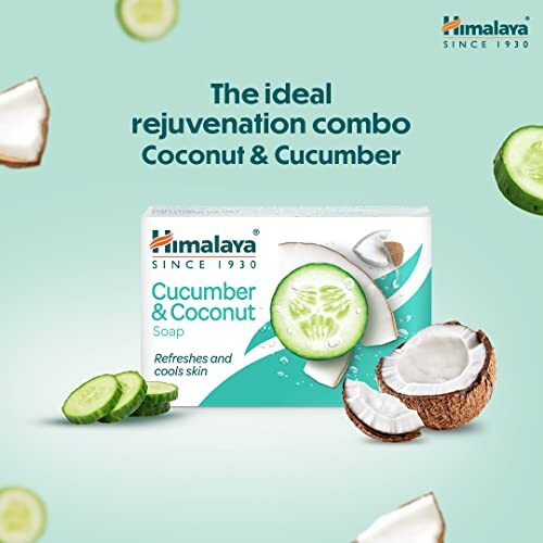Himalaya Herbals Cucumber And Coconut Soap, 125G (Pack Of 6)