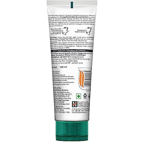Himalaya Pollution Detox Charcoal Face Wash | 100Ml