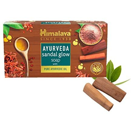 Himalaya Ayurveda Sandal Glow Soap, 75 Gm (Pack Of 4, 300 Gm)