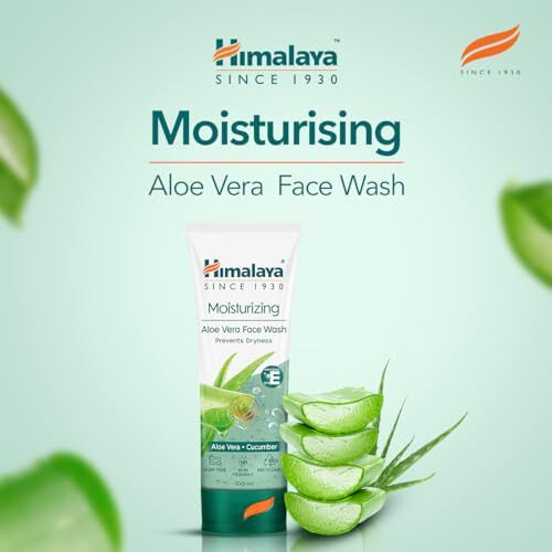 Himalaya Moisturizing Aloe Vera Face Wash 200Ml (Pack Of 2)