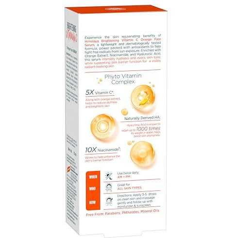 Himalaya Brightening Vitamin C Serum I 5X Vitamin C & 10 X Niacinamide I Brighter Skin From Day 3 | 15 Ml