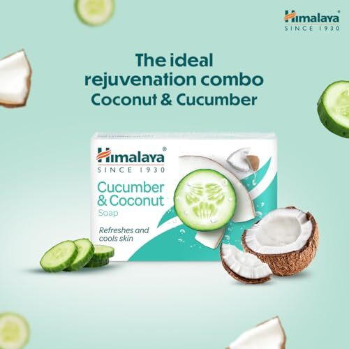 Himalaya Since 1930 Himalaya Refreshing Cucumber Soap And Coconut Soap, 125G