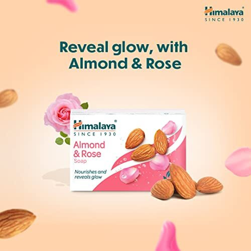 Himalaya Herbals Moisturizing Almond And Rose Soap, 125G