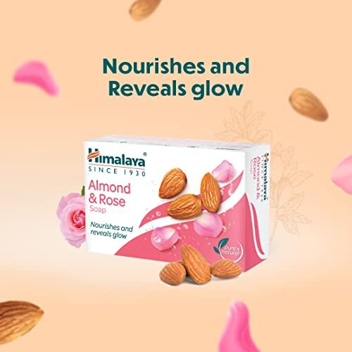 Himalaya Herbals Moisturizing Almond And Rose Soap, 125G