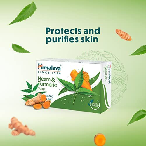 Himalaya Herbals Neem And Turmeric Soap, 125Gm (Pack Of 4) With Value Pack Save Rs.20