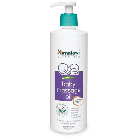Himalaya Baby Massage Oil  500Ml For Strong Bones & Muscles | With Vitamin E | No. 1 Doctor Prescribed