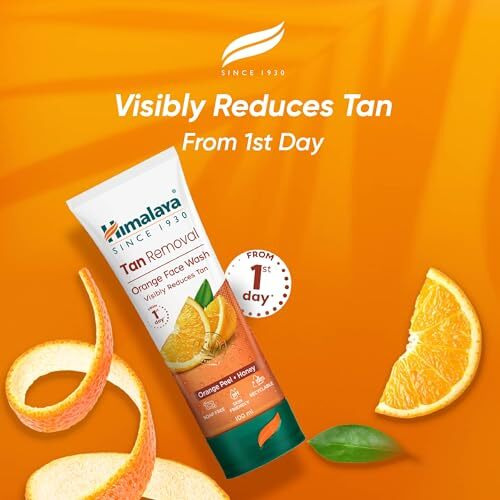 Himalaya Tan Removal Orange Face Wash, 100Ml