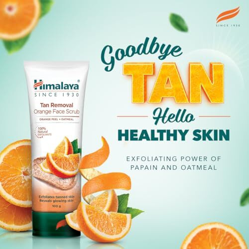 Himalaya Tan Removal Orange Face Scrub, 100G