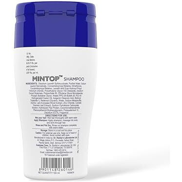 Mintop Pro Shampoo For Hair Fall Control | Fortified With Procapil And Redensyl | Helps Increase Hair Shine Softness | Sulphate Free | Helps Strengthen Hair Roots 100 Ml