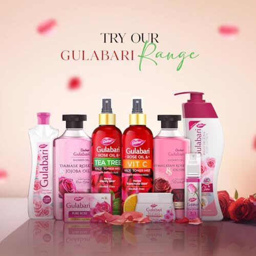 Dabur Gulabari Rose Oil & Tea Tree Face Toner Mist & Rosewater With Salicylic Acid - 100Ml | Treats Breakouts, Blackheads, And Whiteheads | Tightens And Refines Pores | Alcohol Free