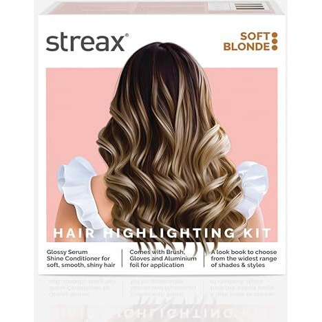 Streax Hair Colour Highlight Kit | Blonde, Soft Blonde - Pack Of 1 | Enriched With Walnut & Argan Oil | For Women | Rich, Vibrant, Easy To Use, Diy Application