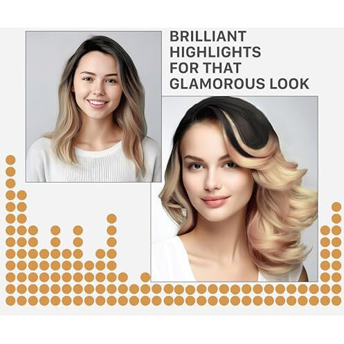 Streax Hc Highlighting Kit Blonde Hair Colour, Vibrant Blonde 180G 12 Gm Box